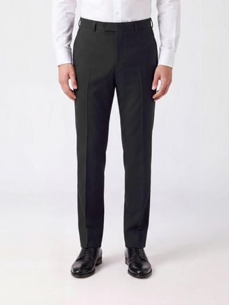 Tom Ford Slim Fit Tailored Wool Trousers with Off-Center Closure