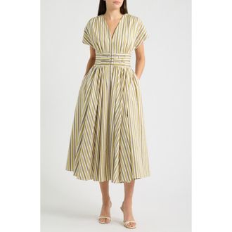Parker The Julianne Belted Maxi Dress in Bright White/ultra White at Nordstrom, Size X-Large