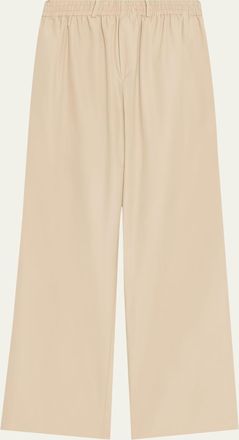 Brandon Maxwell Teagan Wide-Leg Pull-On Pants