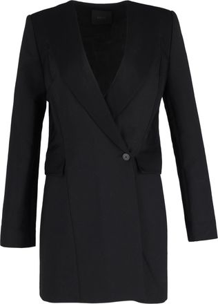 Dion Lee Blazer Mini Dress in Black Wool Polyester
