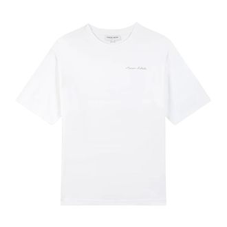 Maison Labiche T-shirt van dik katoen - Heren - Tops - Wit - Maat: M Katoen
