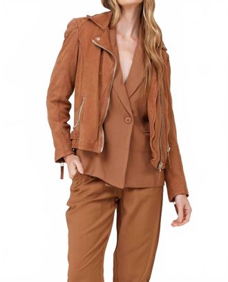 Mauritius Karyn Leather Jacket In Cognac