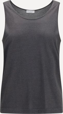 Brunello Cucinelli Canotta in maglia luminosa Woman XL