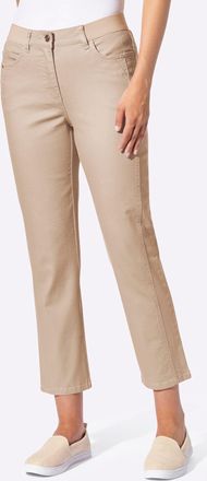 Casual Looks 7/8-Jeans CASUAL LOOKS, Damen, Gr. 36, Normalgr&ouml;ssen, sesam, 96% Baumwolle, 4% Elasthan, unifarben, 7/8-L&auml;nge, Jeans 7/8-Jeans