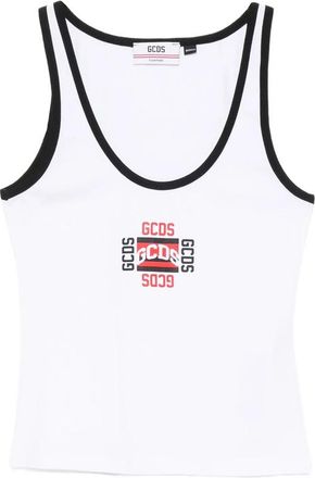 GCDS Logo-print Contrast-trim Tank Top