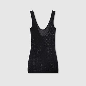 Gucci GG Crystal Embroidered Dress, Ready-to-wear