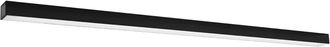 Thoro L&aacute;mpara de techo negro aluminio 3000k alt. 6 cm
