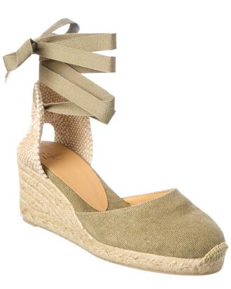 Castaner Carina Canvas Wedge Sandal