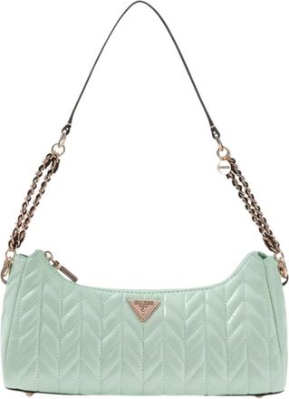 Guess Tassen, Dames, Groen, ONE Size, Polyester, Cheryl Schoudertas