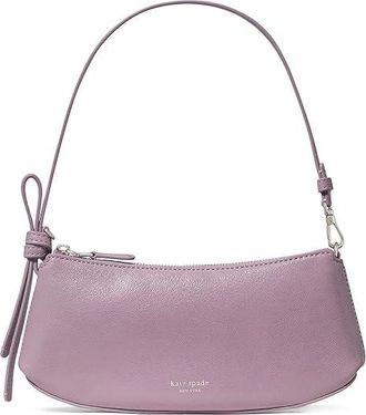Kate Spade New York Loop Glazed Leather Pochette Wallet Womens Handbags Market Purple