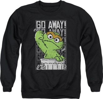 Gildan Sesame Street Go Away Adult Crewneck Sweatshirt