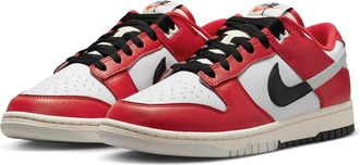 Nike Mens Nike Dunk Low Chicago Split DZ2536-600 Sneakers Red Black Casual Shoes