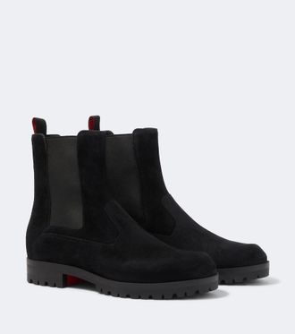 Christian Louboutin Cavernos suede Chelsea boots