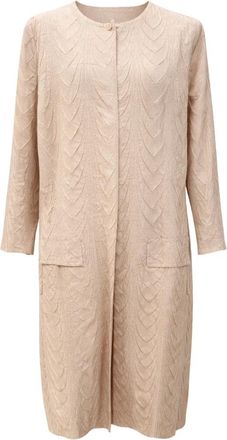 Meimeij 435 Sheer Blouse - Dames - Vesten - Beige - XL - Polyester - Truien & Vesten