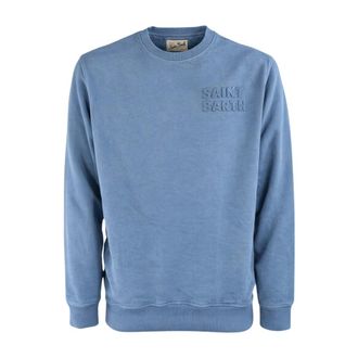 MC2 Saint Barth Sweatshirts, male, Blue, Size: 2XL Ponza Vintage T-shirt