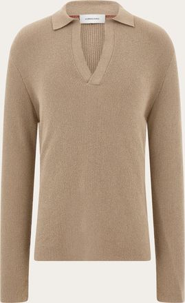 Ferragamo Uomo Polo a manica lunga Beige