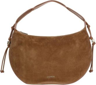 Coccinelle Thess Corduroy Schoudertas - Dames - Tassen - Bruin - Maat: ONE Size Corduroy
