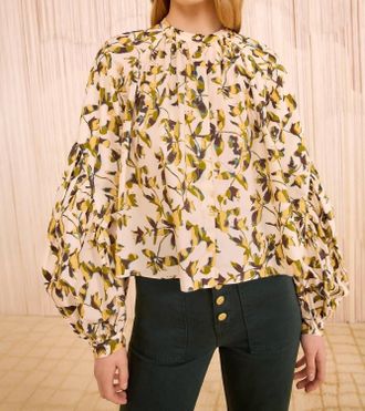 Ulla Johnson Rowena Long Sleeve Blouse In Lucent