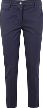 Twin-Set Pantaloni con placca logo - Blu