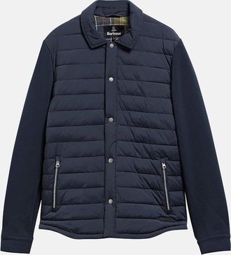 Barbour KNOWLE SNAP THROUGHQUILTED SWEAT Size: XXL, colour: NAVY