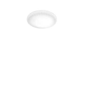 Netlighting Atrium Patterned Glass Flush Ceiling Light White 1200Lm 3000K