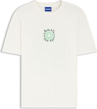 HUGO BOSS Printed-artwork T-shirt in cotton jersey