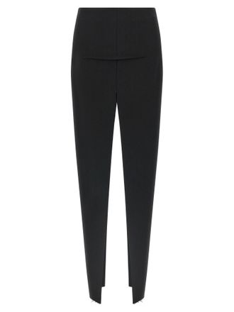 Rick Owens Black Virgin Wool Mini Womens Skirt