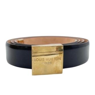 Louis Vuitton Pre-owned Belts, female, Black, Size: ONE SIZE Pre-owned Vintage Leather Belt