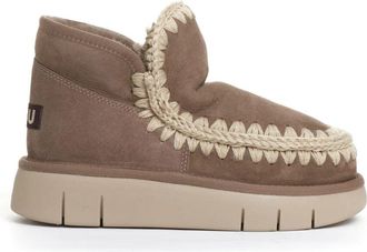 Mou Grijze Su&egrave;de Bounce Eskimo Laarzen - Dames - Winterlaarzen - Bruin - 38 EU - Su&egrave;de - Schoenen