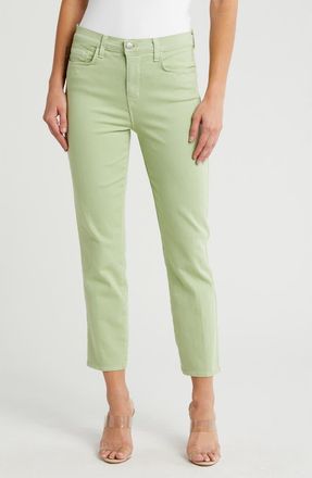 L'agence Alexia High Waist Crop Straight Leg Cigarette Jeans in Laurel Gre at Nordstrom Rack, Size 32