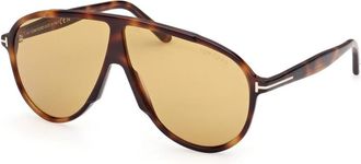 Tom Ford Vladimir Zonnebril - unisex - Zonnebrillen - Bruin - 65 MM - Accessoires