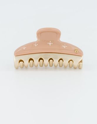 Alexandre de Paris Vendome Etoile Medium Swarovski Crystal Embellished Hair Clip in Beige at Nordstrom