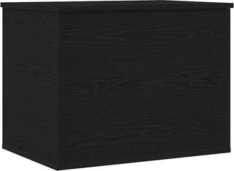 vidaXL Caja De Almacenamiento Roble Negro 60 X 42 X 46 Cm Vidaxl