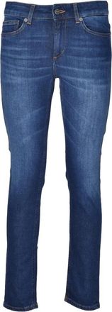 Dondup Skinny Leggings Jeans met ritssluiting - Dames - Skinny Jeans - Blauw - W25 - Katoen - Jeans