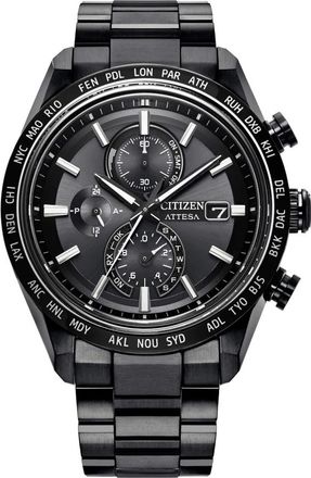 Citizen Attesa H800 Ring Sapphire Bezel - Dames - Horloges - Zwart - ONE Size - Accessoires
