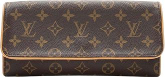 Louis Vuitton Brown Monogram Canvas Pochette Twin Gm (Authentic Pre-Loved)