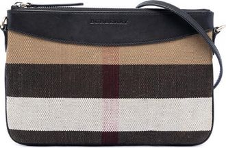 Burberry Pre-owned Burberry Mega Check Canvas Peyton Crossbody Ladies PAGR0GW767ZA3SZC