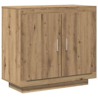 Berkfield Home Sideboard Artisan Oak 80x40x75 cm Engineered Wood in Brown | Size: 80 x 40 x 75 cm