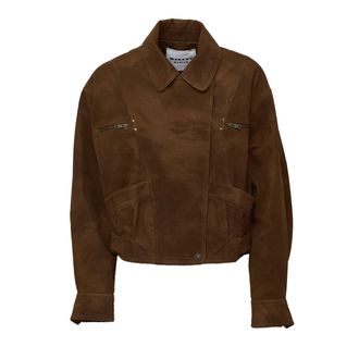 Isabel Marant Belma Faux Suede Belted Oversized Jacket
