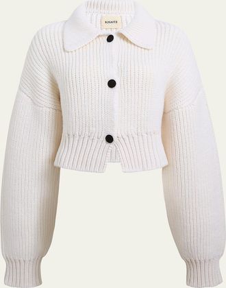 Khaite Pome Cashmere Knit Jacket
