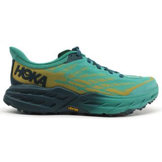Hoka One One Hoka Speedgoat 5 Textile Synthetic Womens Low Top Trainers - Deep Teal Water Garden - Size:UK 4.5
