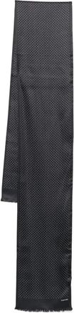 Tom Ford Foulard a pois in seta - Nero