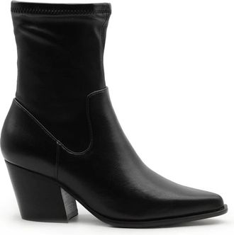 Steve Madden Head On Ankle Bootie - Dames - Cowboylaarzen - Zwart - 37 EU - Leer - Schoenen