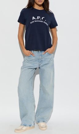 A.P.C. T-shirt Gots Marine, Womens, Navy Blue