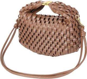 Tiffany & Fred Woven Leather Top Handle Crossbody