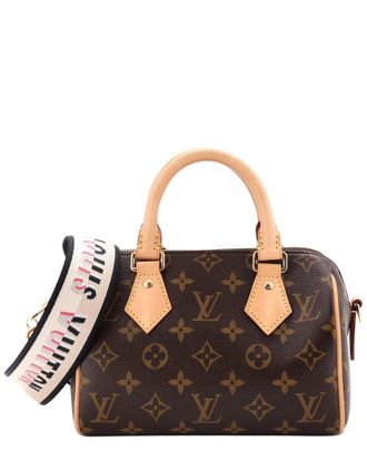 Louis Vuitton Brown Monogram Canvas Speedy Bandouliere 20 (Authentic Pre- Loved)