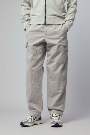 Stone Island Cotton Linen Cargo Trousers