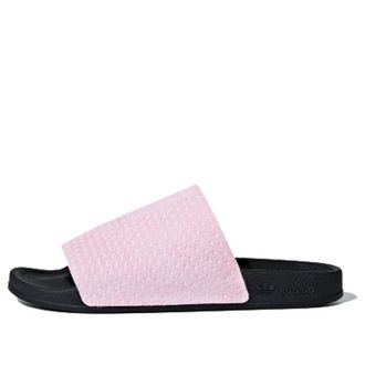 adidas (WMNS) adidas originals Adilette Luxe Pink Black DA9016