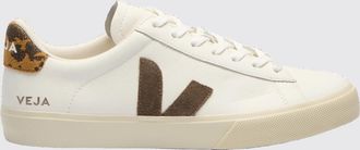 Veja Campo Sustainable O. T. Leather Sneakers with a Contrasting V-Logo