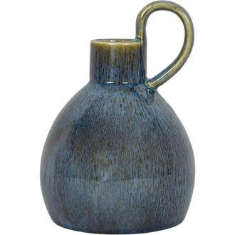 Foreside Home And Garden Oversized Handle Pitcher Vase Blue Porcelain at Nordstrom